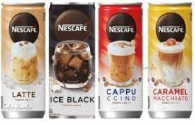 Ready To Drink Caramel Machiato, Latte, Ice Black & Cappuccino Coffee Cans - 4 x 220ml