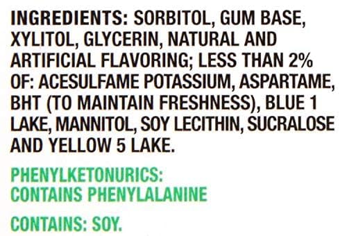 Trident Sugar Free Gum, Spearmint,14-Count (Pack of 12)