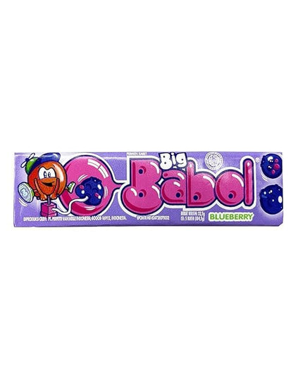 Big Babol Rasa Blueberry Chewing Gum 20 Sticks, 22g (Imported)