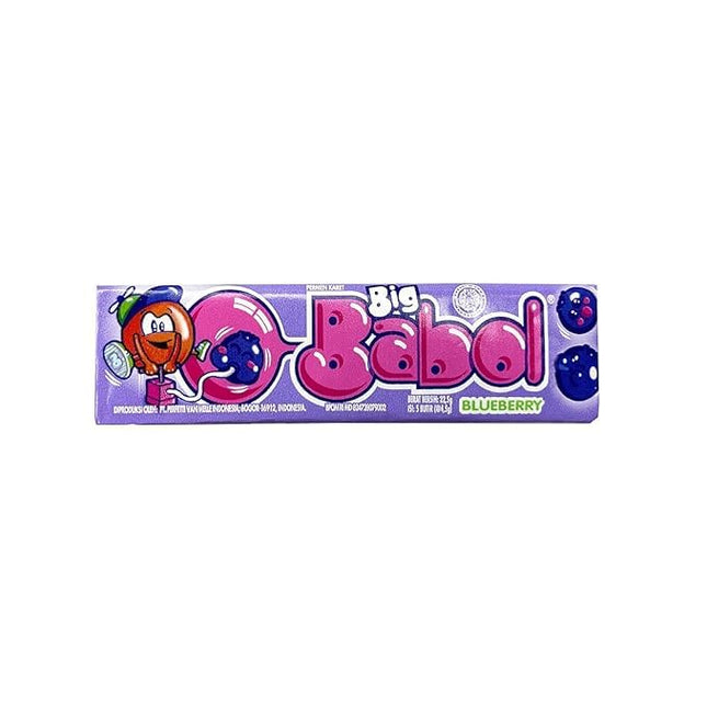 Big Babol Rasa Blueberry Chewing Gum 20 Sticks, 22g (Imported)