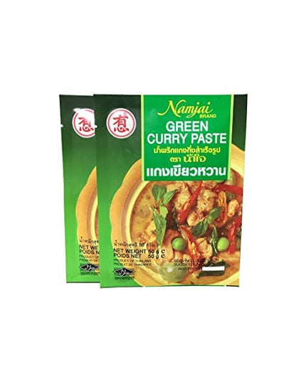 Namjai Thai Green Curry Paste - 2 x 50g Pack