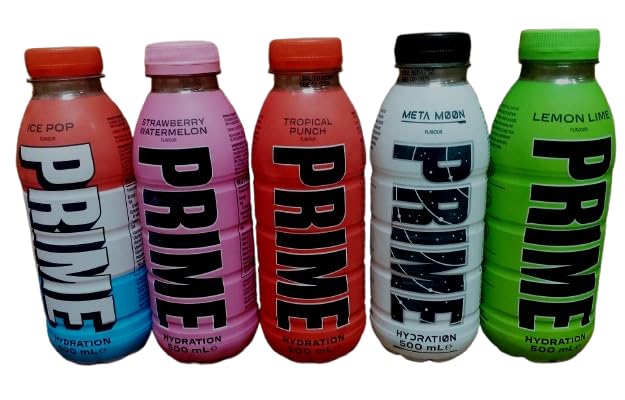 Prime Hydrating Drink Variety Pack - 5 Flavours x 500ml
