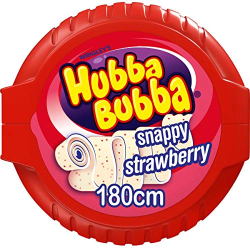 Hubba Bubba Wrigley's Snappy Strawberry Gum Tape, 56g