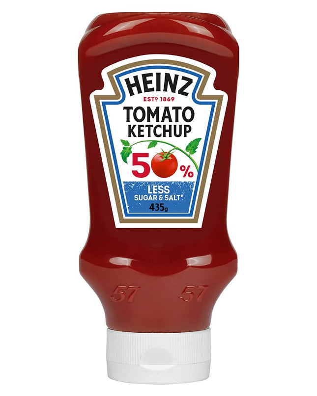 Heinz Tomato Ketchup 50% Less Sugar and Salt (435 g / 400 ml)