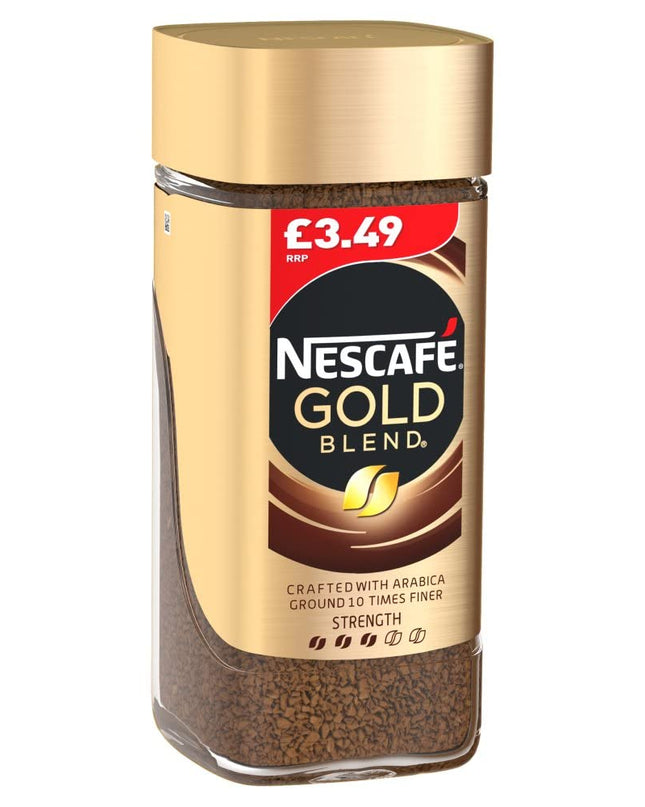 Nescafe Gold Blend Coffee, Granule, Glass Bottle, 3.35 Oz / 95 Gm