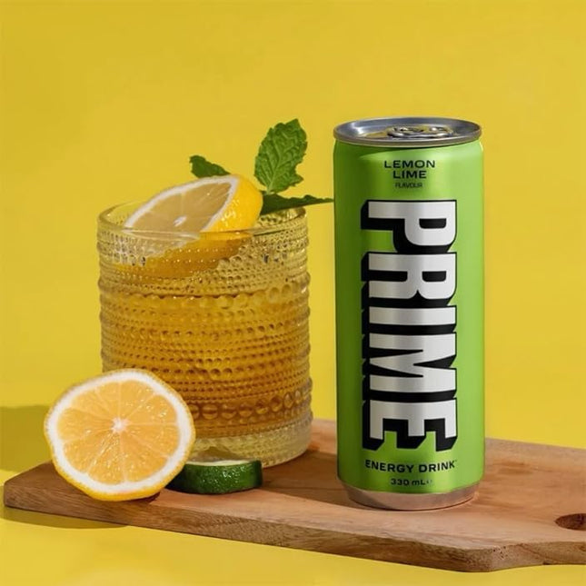 Prime Lemon Lime Flavour Energy Drink, 11.16 oz ℮ 330 ml