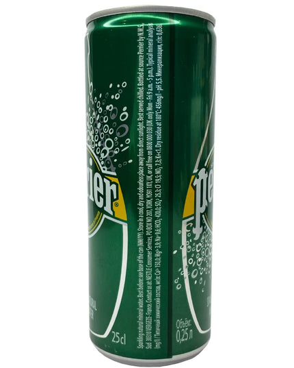 Perrier Sparkling Natural Mineral Water Can, 250 ml