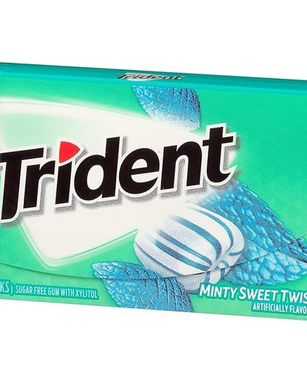 Minty Sweet Twist Sugar Free Gum, 12 Packs of 14 Pieces (168 Total Pieces)
