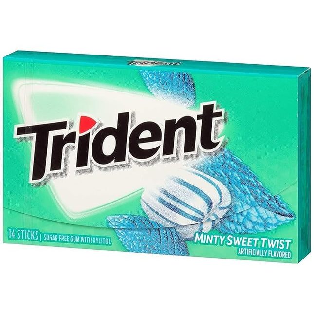 Minty Sweet Twist Sugar Free Gum, 12 Packs of 14 Pieces (168 Total Pieces)