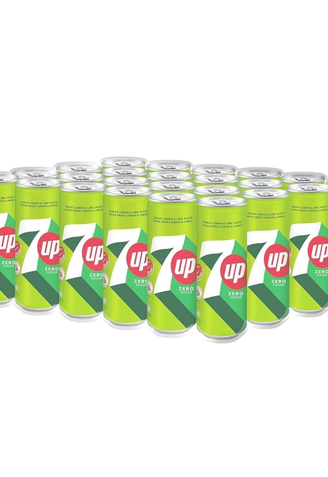 Seven Up Lemon Lime Sugar Free 320ml - Pack of 24