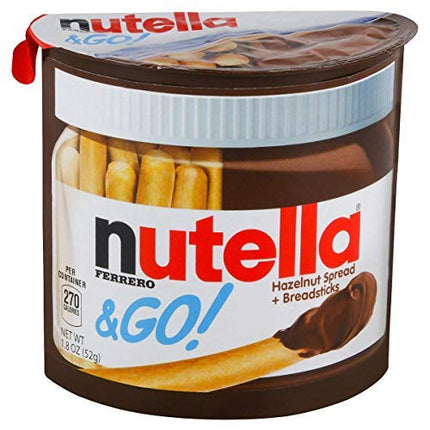 Nutella & Go Hazelnut Spread & Malted Bread Sticks, 52 Grams