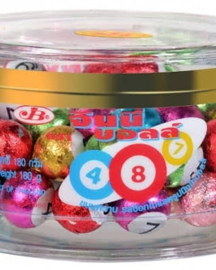 Chocolate Jinny Bingo Ball Round Box 60s 150gm