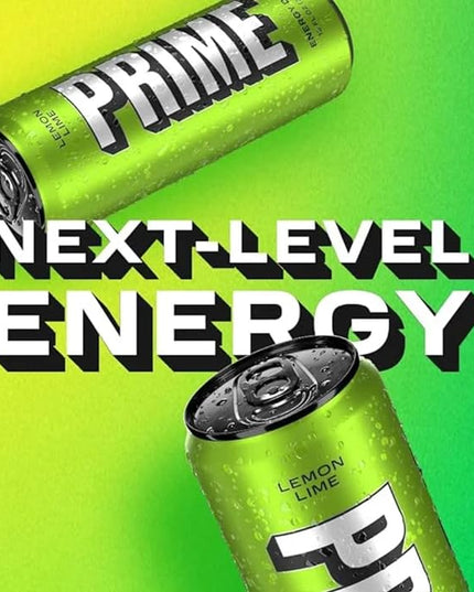 Prime Lemon Lime Flavour Energy Drink, 11.16 oz ℮ 330 ml
