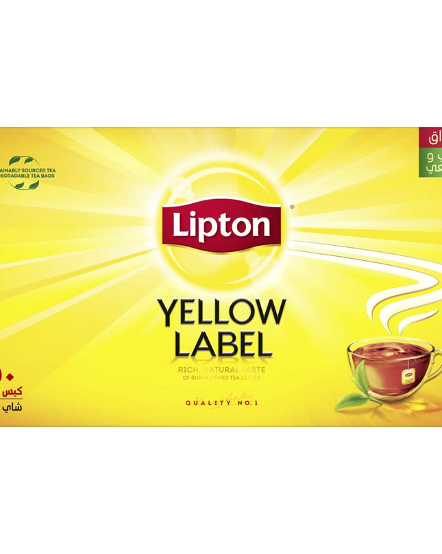 Lipton Label Rich, Natural Taste Yellow Tea, 100 Tea Bags, 200 Grams