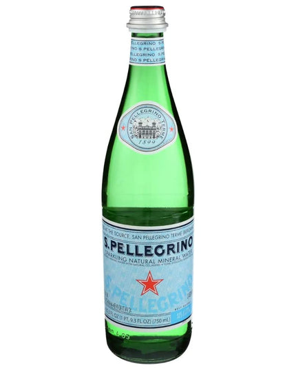 Chef's Need San Pellegrino Sparkling Natural Mineral Water Bottle 750Ml,(Pack Of 6 Bottle)Imported