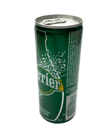 Perrier Sparkling Natural Mineral Water Can, 250 ml