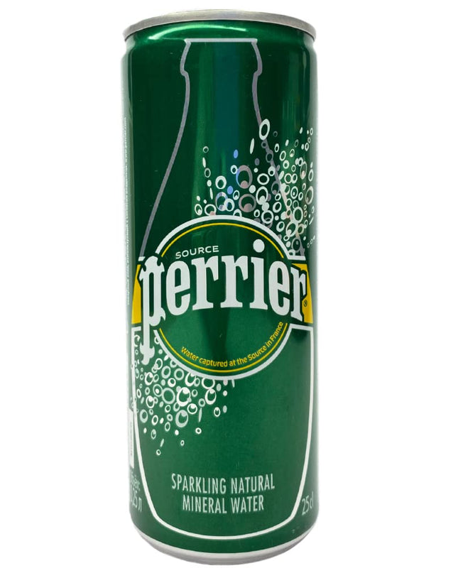 Perrier Sparkling Natural Mineral Water Can - 250 ml