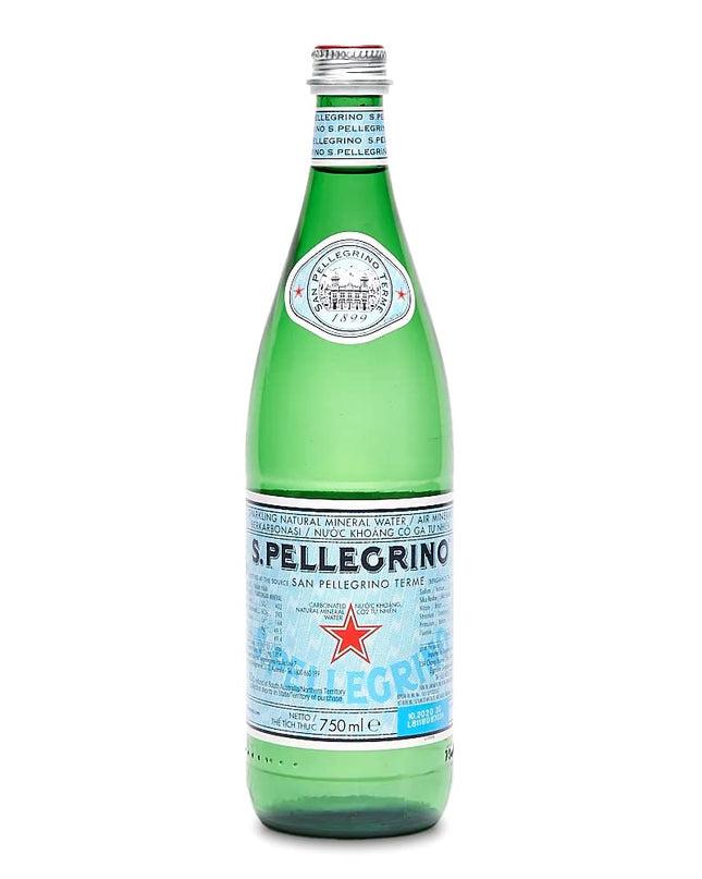 Chef's Need San Pellegrino Sparkling Natural Mineral Water Bottle 750Ml,(Pack Of 6 Bottle)Imported