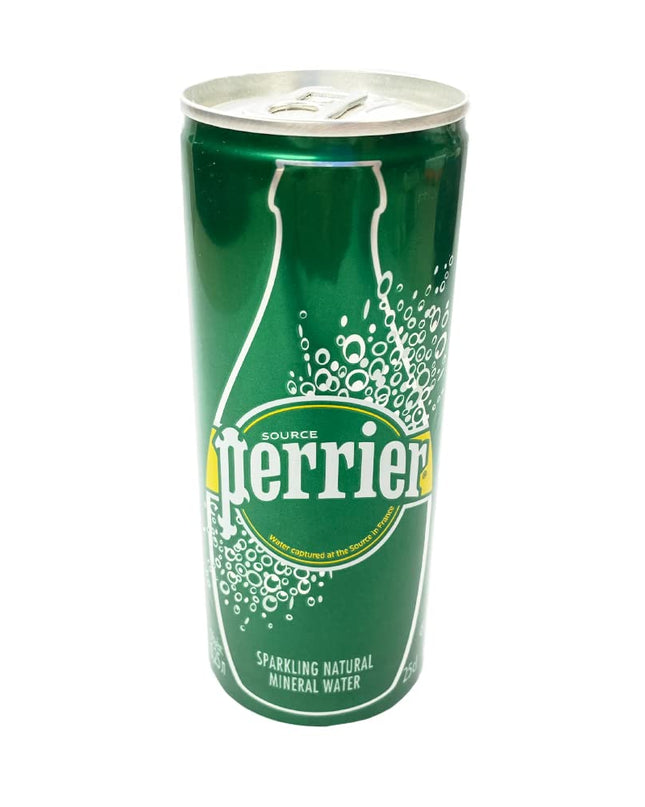 Perrier Sparkling Natural Mineral Water Can, 250 ml