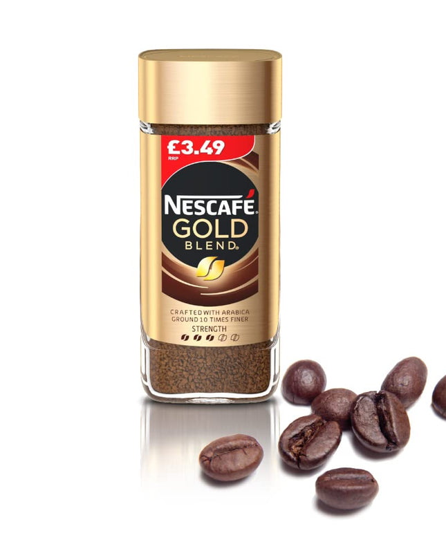 Nescafe Gold Blend Coffee, Granule, Glass Bottle, 3.35 Oz / 95 Gm