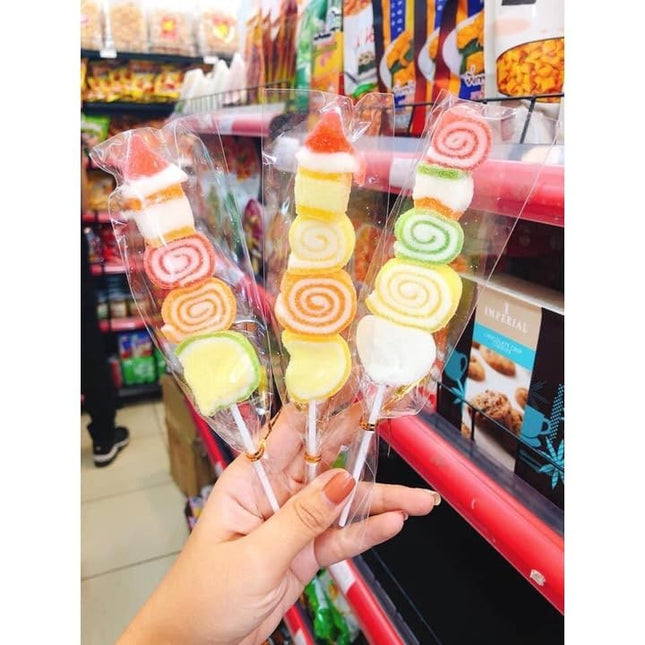 B. B.Q. Jelly Sticks Pack of 15 Sticks D Jelly Mix Fruit Candy 300 gm Packet