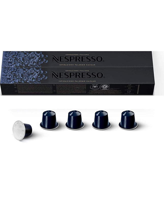 Nespresso Ispirazione Palermo Kazaar, Original Line Coffee Capsules, Dark Roast, 20 Count