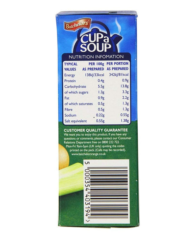 Batchelor's Cup A Soup 4 Sachets - Golden Vegetable - 2 Pack, 2 x 82 g