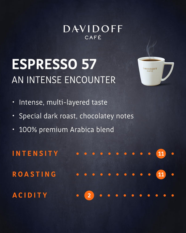 Davidoff Espresso 57 Intense Instant Coffee 11/12 Intensity – 100g