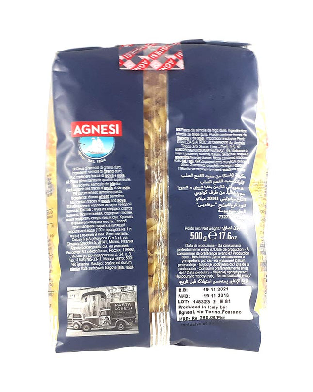 Agnesi Fusilli Pasta, 500g (Pack of 3)