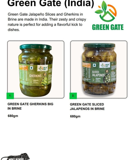 Green Gate Jalapeno Slice in Brine 1360 g (680 g X 2 units)