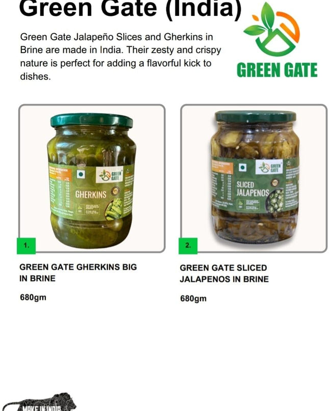 Green Gate Jalapeno Slice in Brine 1360 g (680 g X 2 units)