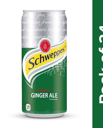 Coca-Cola Schweppes Ginger Ale Can 300ml Pack of 24