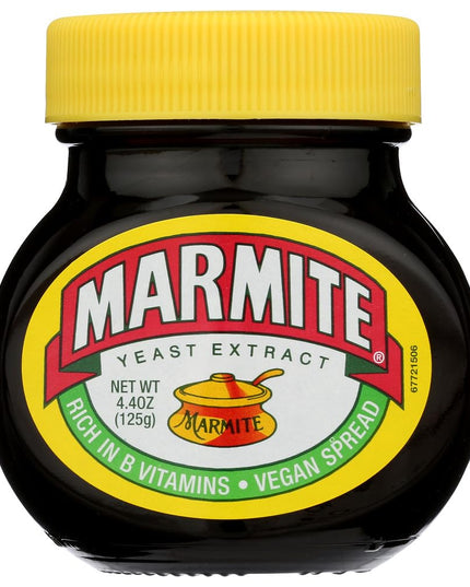 Marmite Yeast Extract, 4.4 oz / 125 g, Yellow, 125 g (Pack of 1), 254655