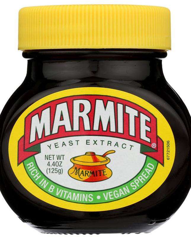 Marmite Yeast Extract, 4.4 oz / 125 g, Yellow, 125 g (Pack of 1), 254655