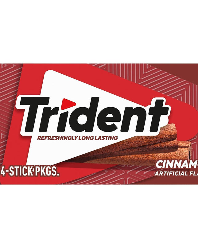 Trident Cinnamon Sugar Free Gum, 14 Sticks, 26 g, 12 Pack