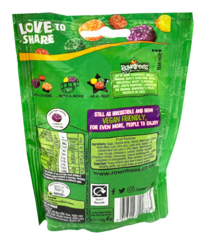 Rowntree's Fruit Pastilles, Vegan, 143g