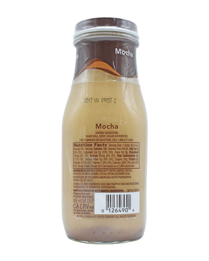 Starbucks Bottled Mocha Frappuccino Coffee Drink, 281ml