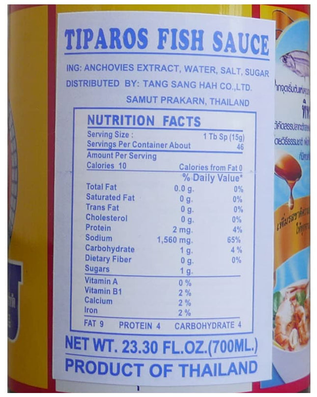 Tiparo's Fish Sauce, 700 ml
