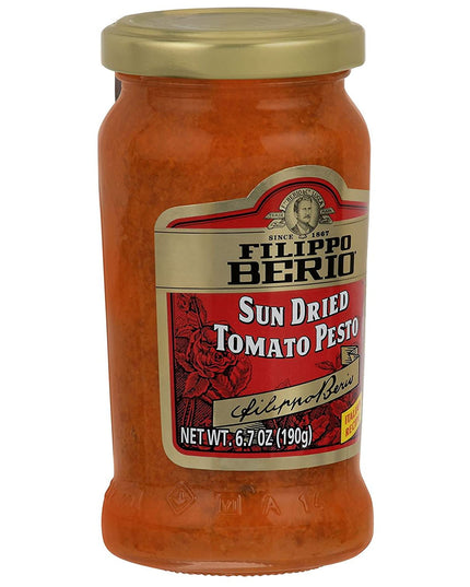 Filippo Berio Sun Dried Tomato Pesto, 6.7 Oz,190 G.