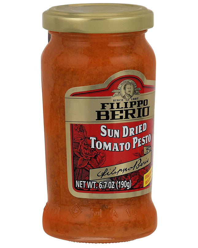 Filippo Berio Sun Dried Tomato Pesto, 6.7 Oz,190 G.