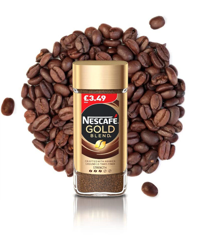 Nescafe Gold Blend Coffee, Granule, Glass Bottle, 3.35 Oz / 95 Gm