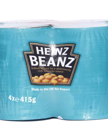 HEINZ Baked Beans in Tomato Sauce, 415 g, Pack of 4