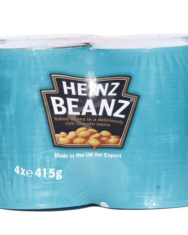 HEINZ Baked Beans in Tomato Sauce, 415 g, Pack of 4