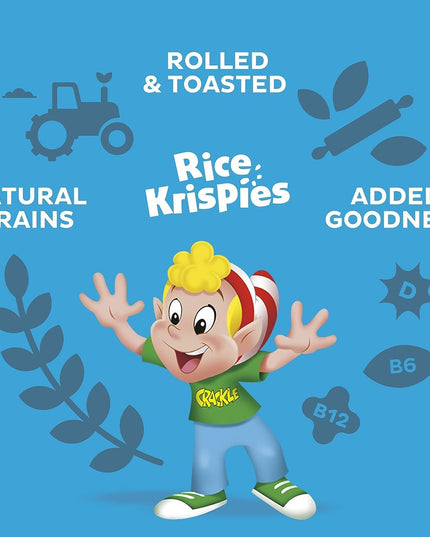 Kelloggs Toasted Rice Krispies Breakfast Cereal, No Artificial Colors And Flavours, 430g (Pack Of 2) Imported From UK