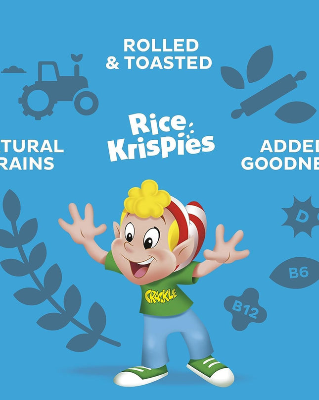 Kelloggs Toasted Rice Krispies Breakfast Cereal, No Artificial Colors And Flavours, 430g (Pack Of 2) Imported From UK