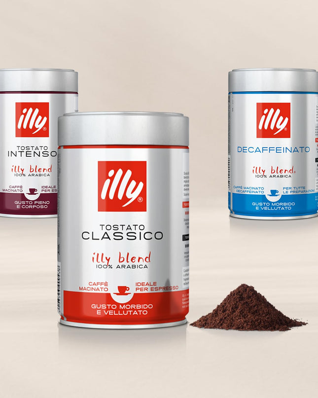 Illy Espresso Ground Decaffeinated Coffee - Bag, 8.8 Ounces