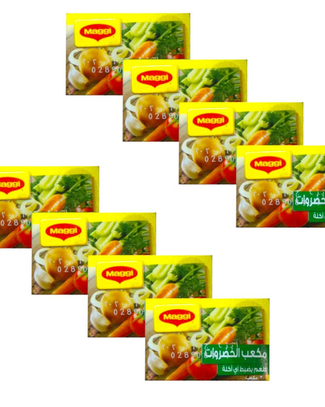 Maggi Vegetable Stock Cubes 8 Pack 18g Each