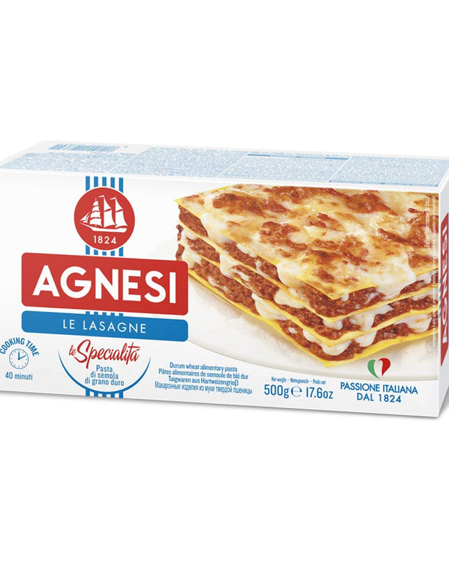 Agnesi Lasagne, 500G, Pack of 2, Product of Italy