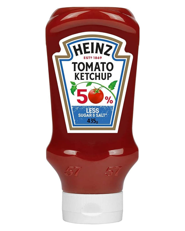 Heinz Tomato Ketchup 50% Less Sugar and Salt (435 g / 400 ml)