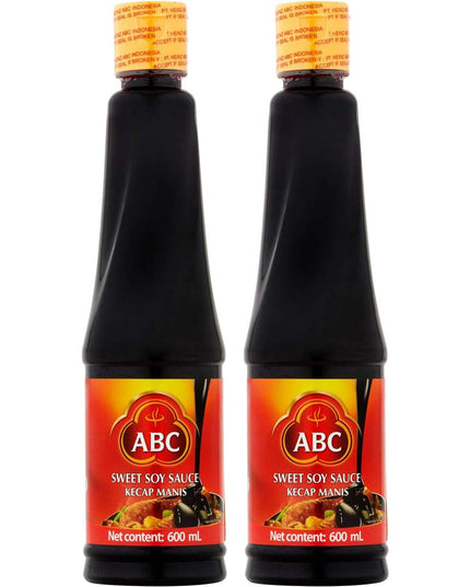 ABC Sweet Soy Sauce, Kecap Manis, 2 x 600 ml